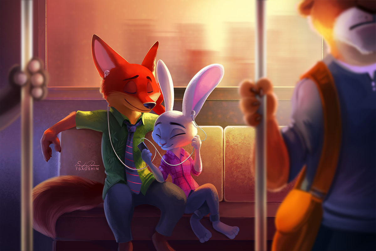 Download Cute Nick Wilde Judy Hopps Movie Zootopia Image