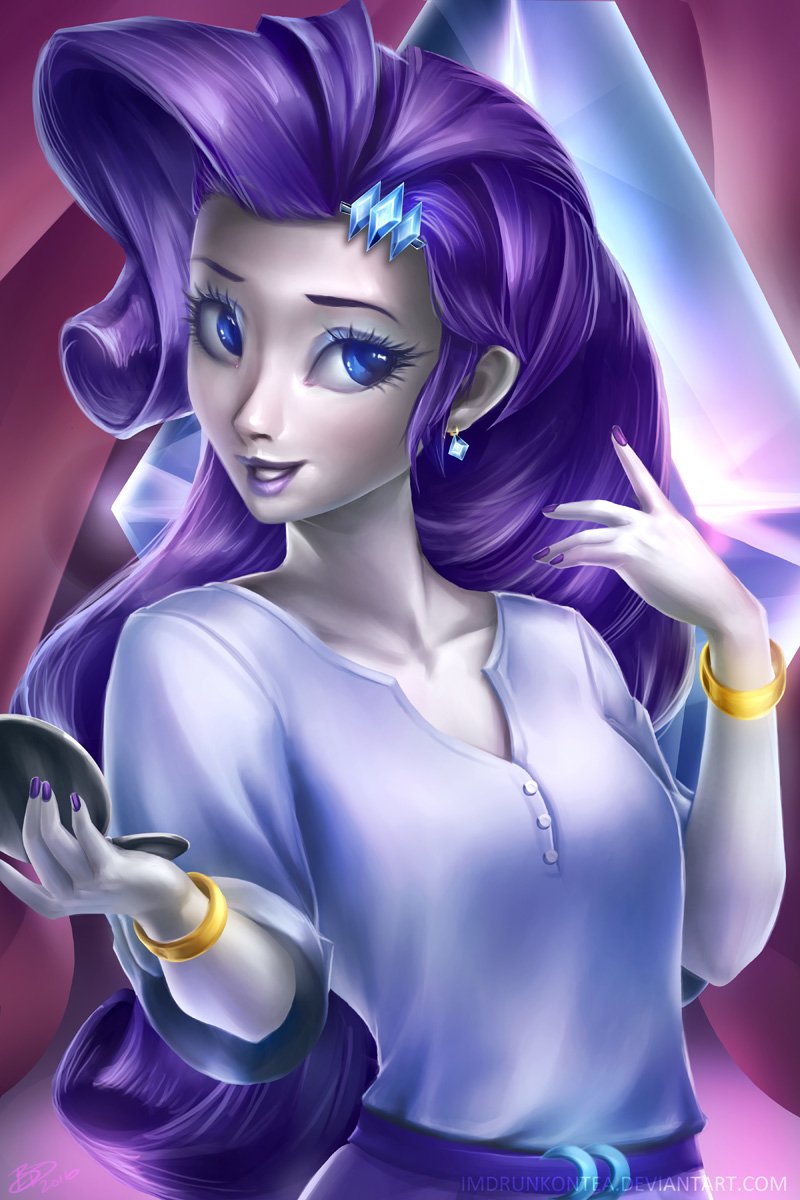 long hair blue eyes purple hair Rarity (My Little Pony) TV Show My Little Pony: Equestria Girls Image