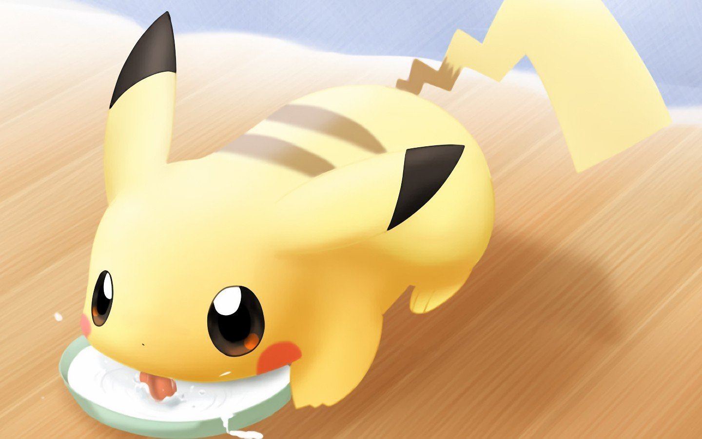 milk tongue cute Pikachu Anime Pokemon cute anime Image