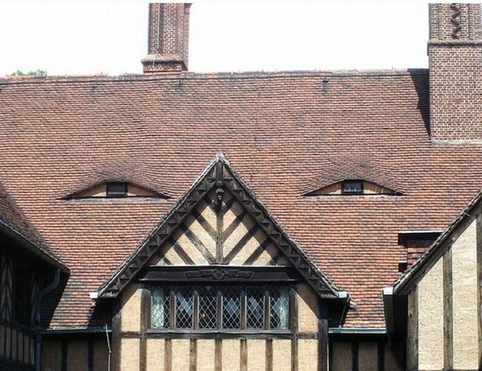 funny smile house roof architecture Image