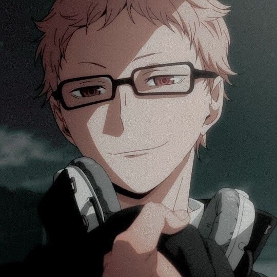 blonde glasses Haikyū!! Kei Tsukishima Anime Image