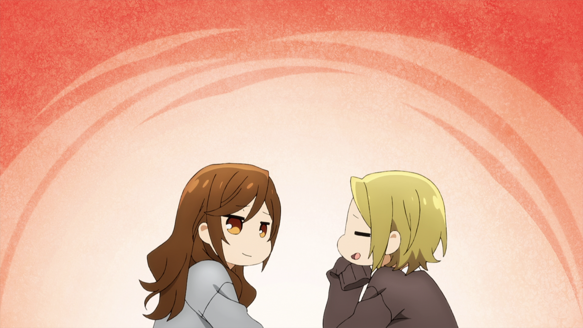 brown eyes blonde brown hair Yoshikawa Yuki Hori Kyouko Anime Hori-san To Miyamura-kun Image