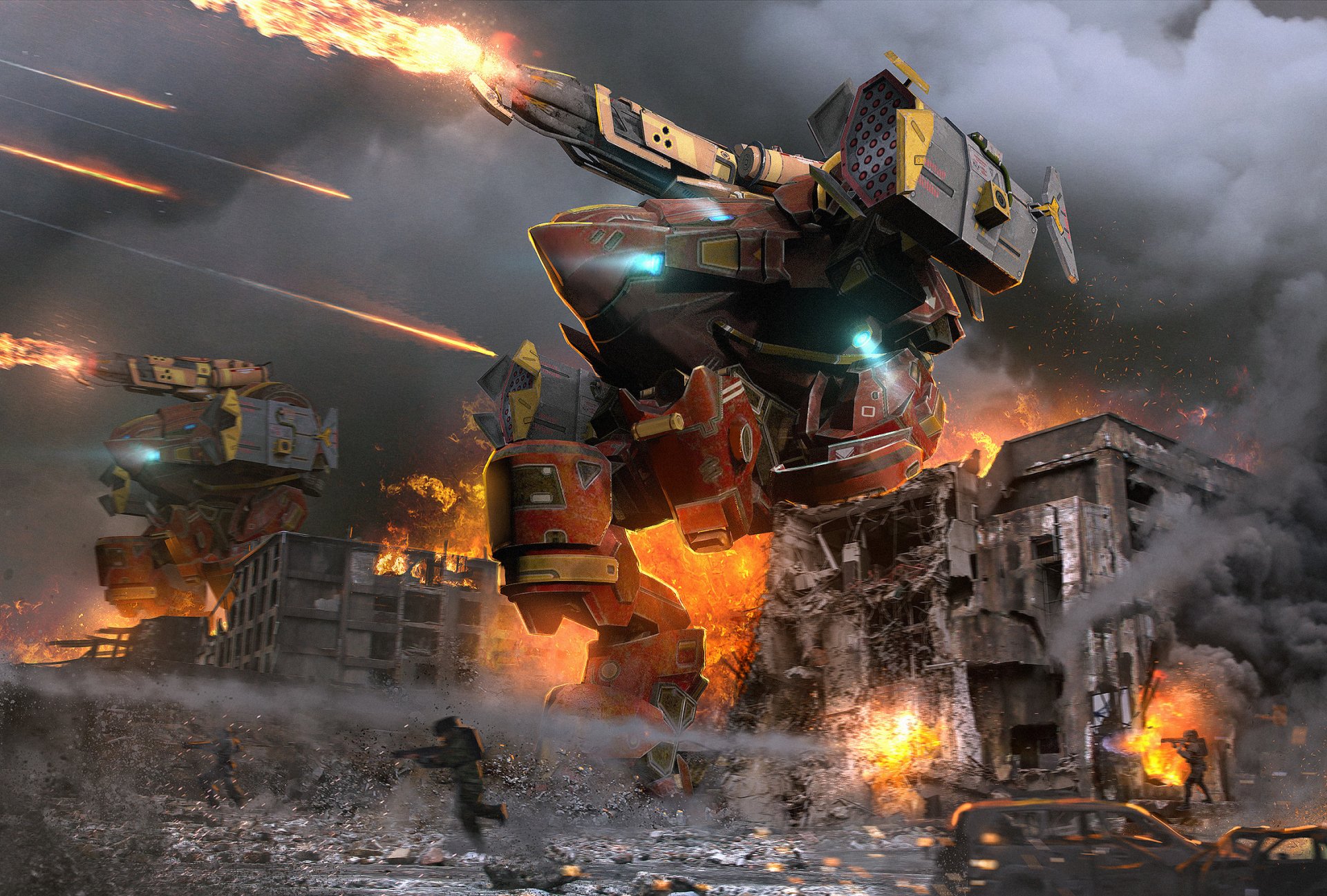 video game War Robots mecha battle destruction Image