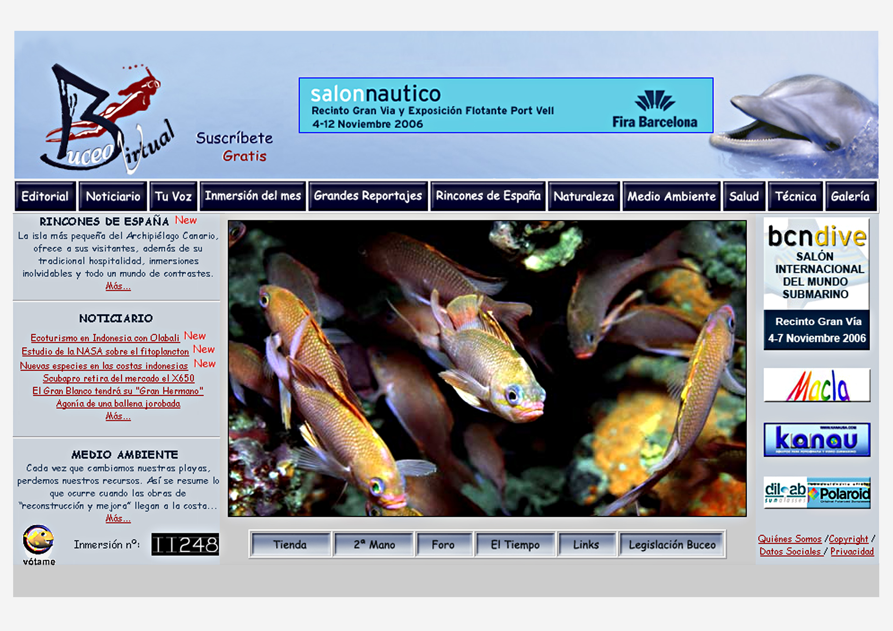 Website Picture by Buceo Virtual