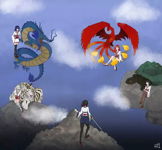 Akane Toriyasu Kuroko Kamenaga Shiromi Torayoshi Aoi Ryugoku Ayano Aishi video game Yandere simulator Image