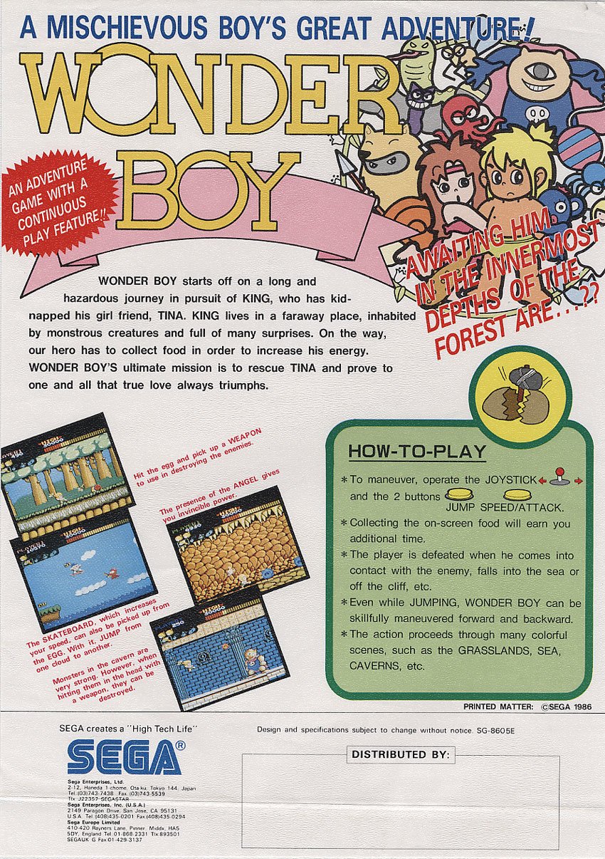 video game Wonder Boy Image