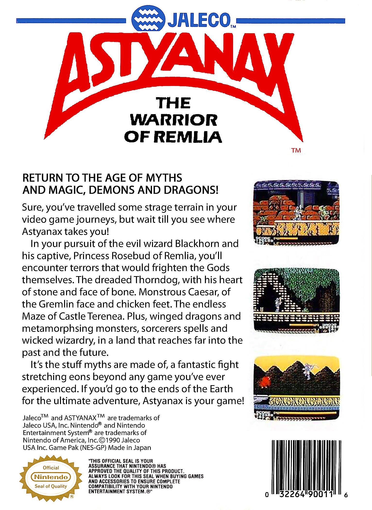 video game Astyanax Image