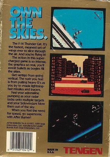 video game After Burner (Tengen) Image