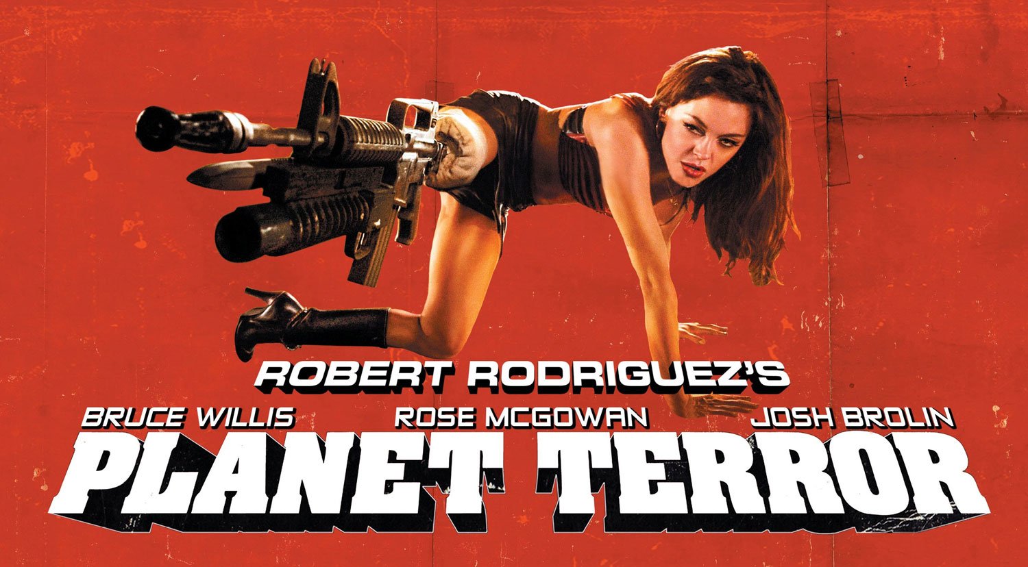 Movie Planet Terror Grindhouse Horror Movie Poster. 