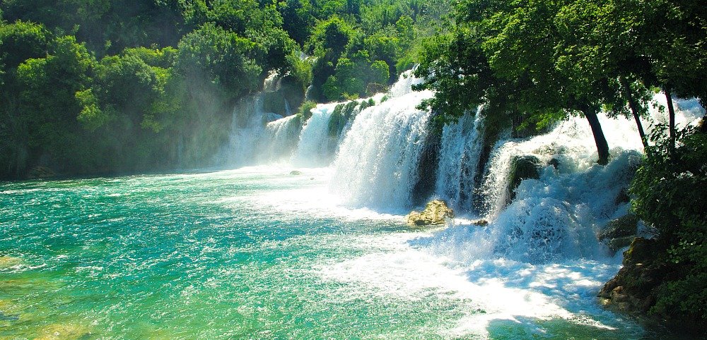 Skradinski Buk Waterfall @ Kruka National Park in Croatia