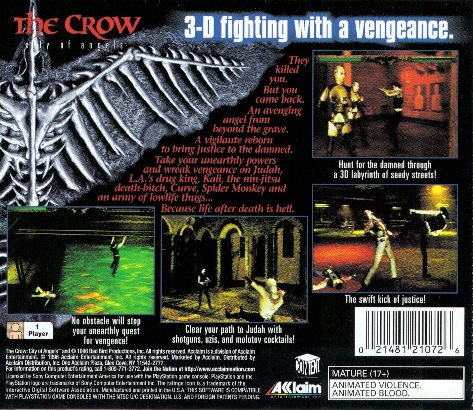 video game The Crow: City of Angels Image