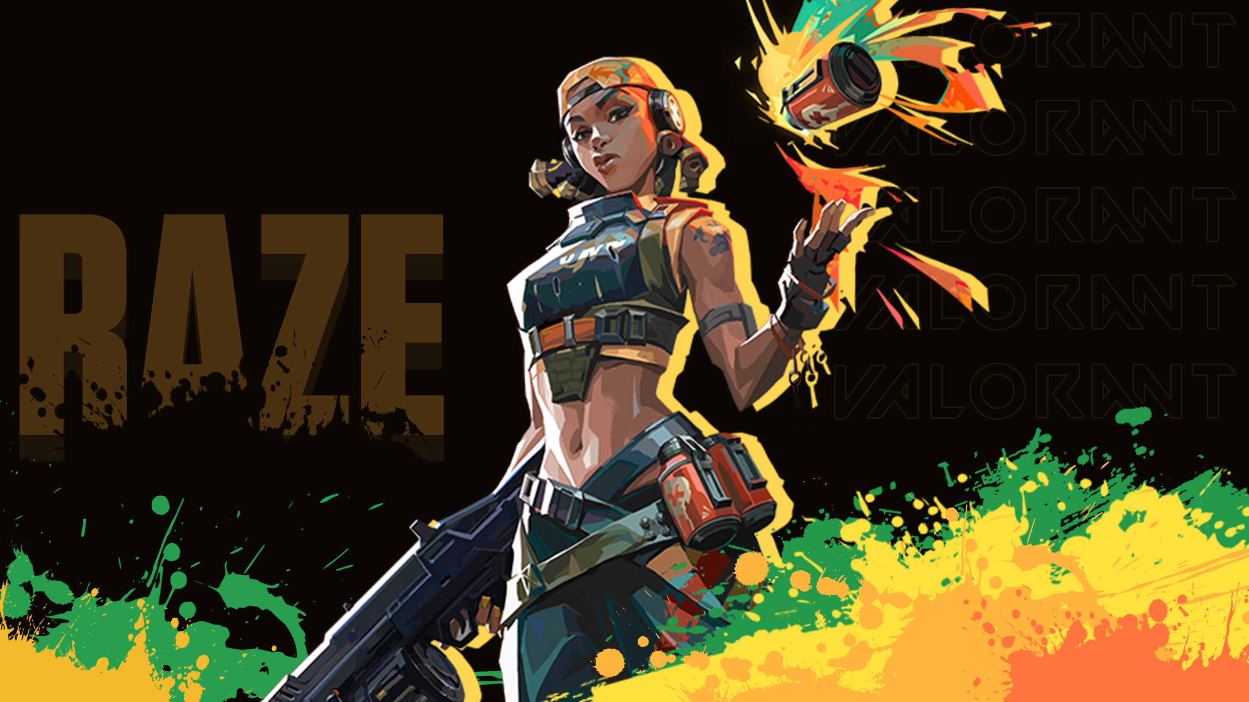 Raze Wallpaper. Available now in 2K! by pikaify_designs - Image Abyss