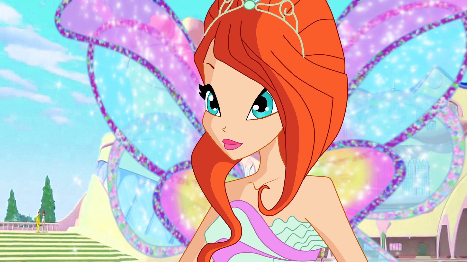 blue eyes red hair wings fairy Bloom (Winx Club) TV Show Winx Club Image