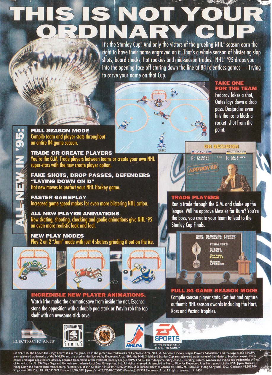video game NHL 95 Image