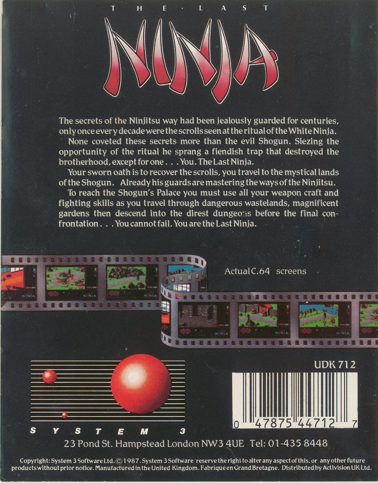 video game The Last Ninja Image