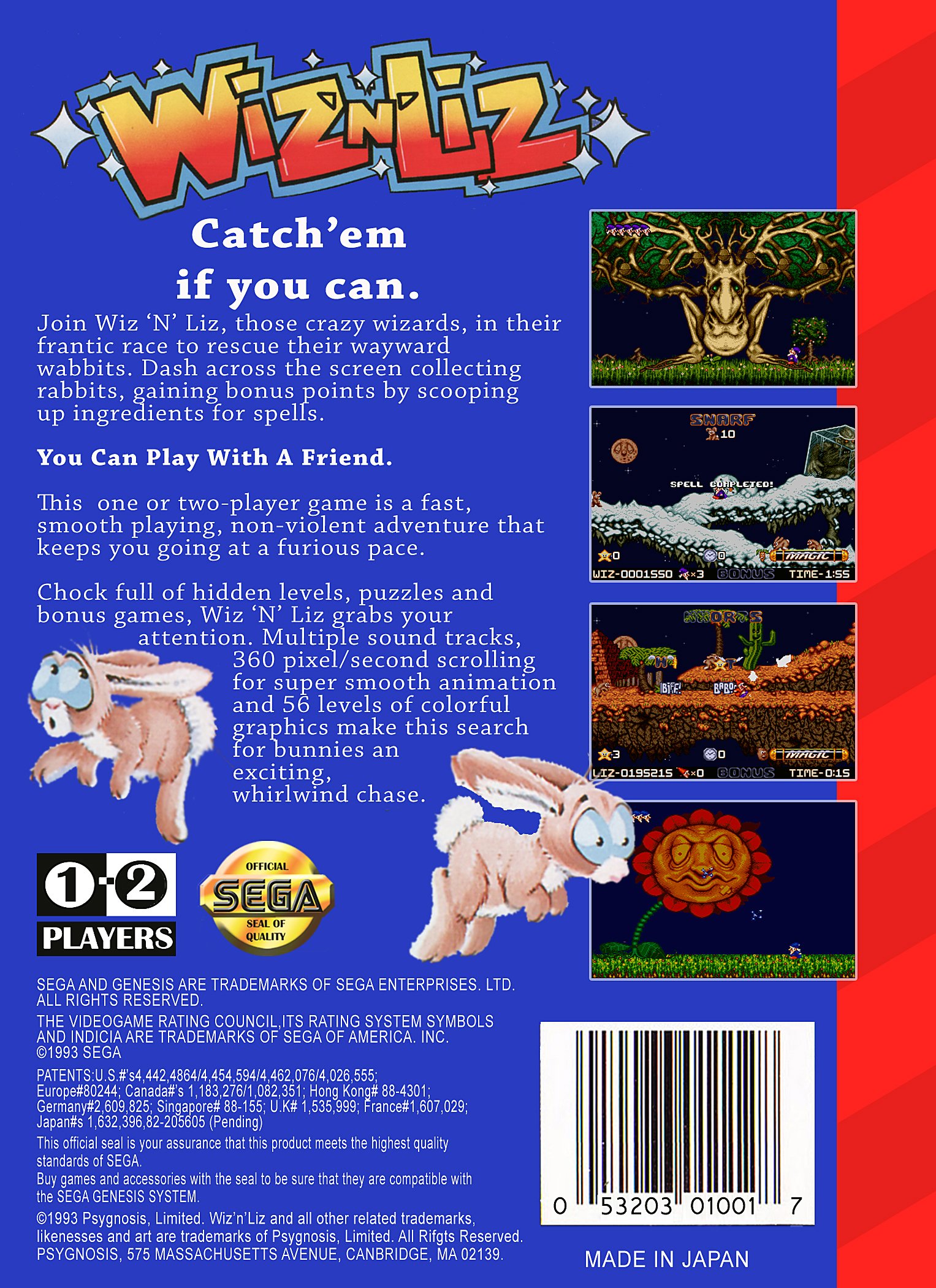 video game Wiz 'n' Liz Image