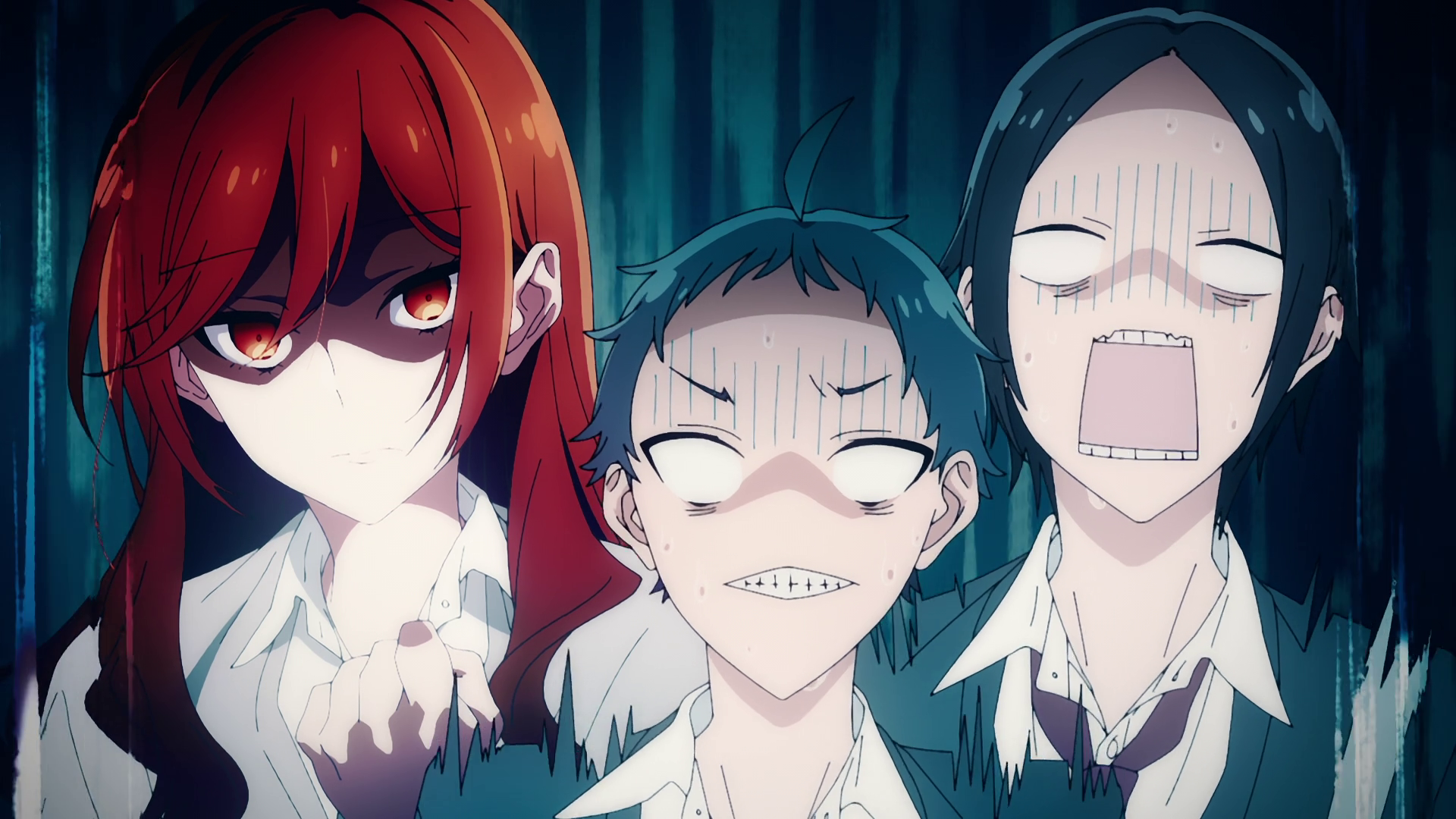 Makio Tanihara blue hair Hori Kyouko Anime Hori-san To Miyamura-kun Image