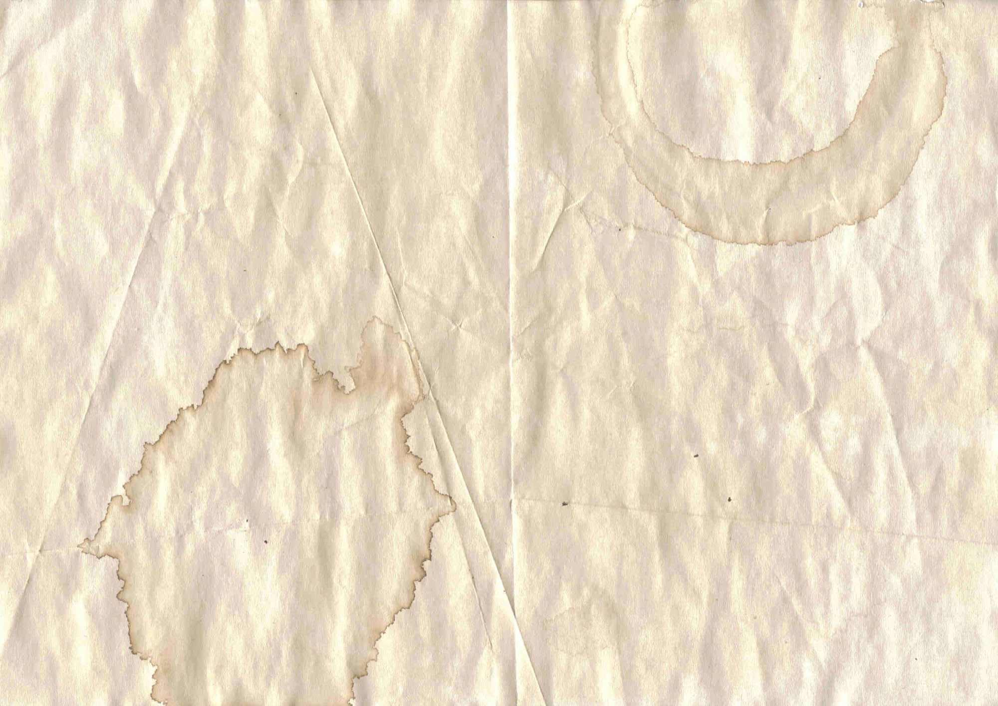 Worn Paper with Coffee Stains by Lasse Korsgaard