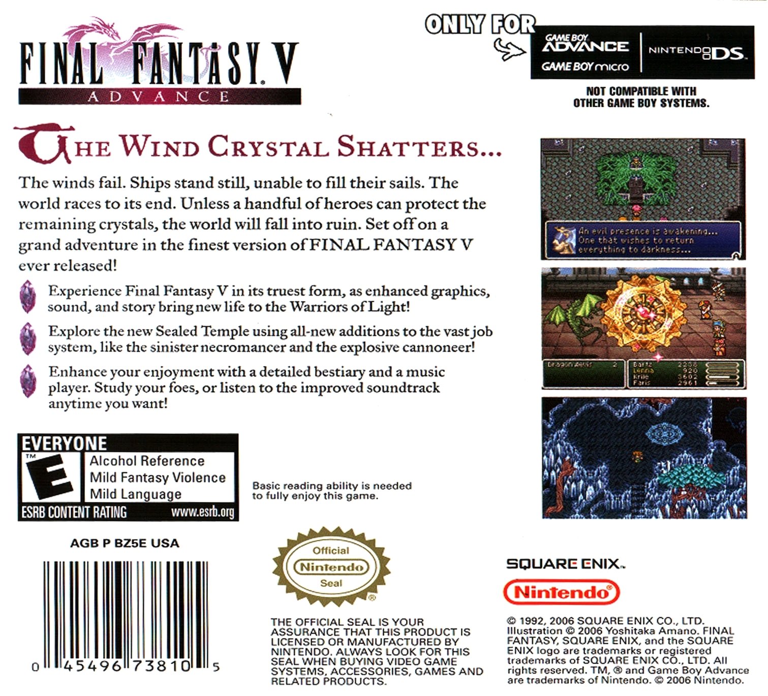 video game Final Fantasy V Advance Image