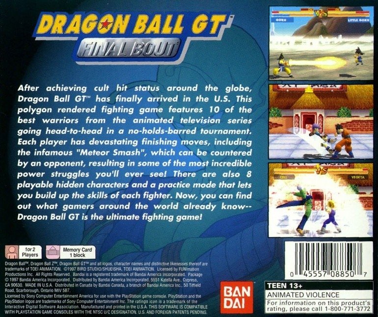 video game Dragon Ball GT: Final Bout Image
