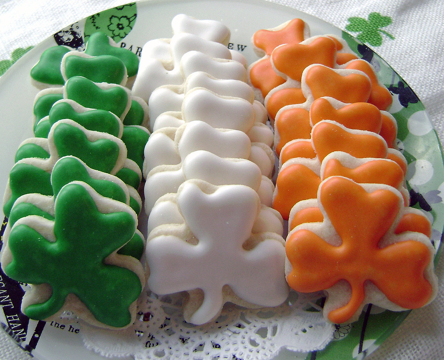 Shamrock Cookies for St. Patrick's Day💚