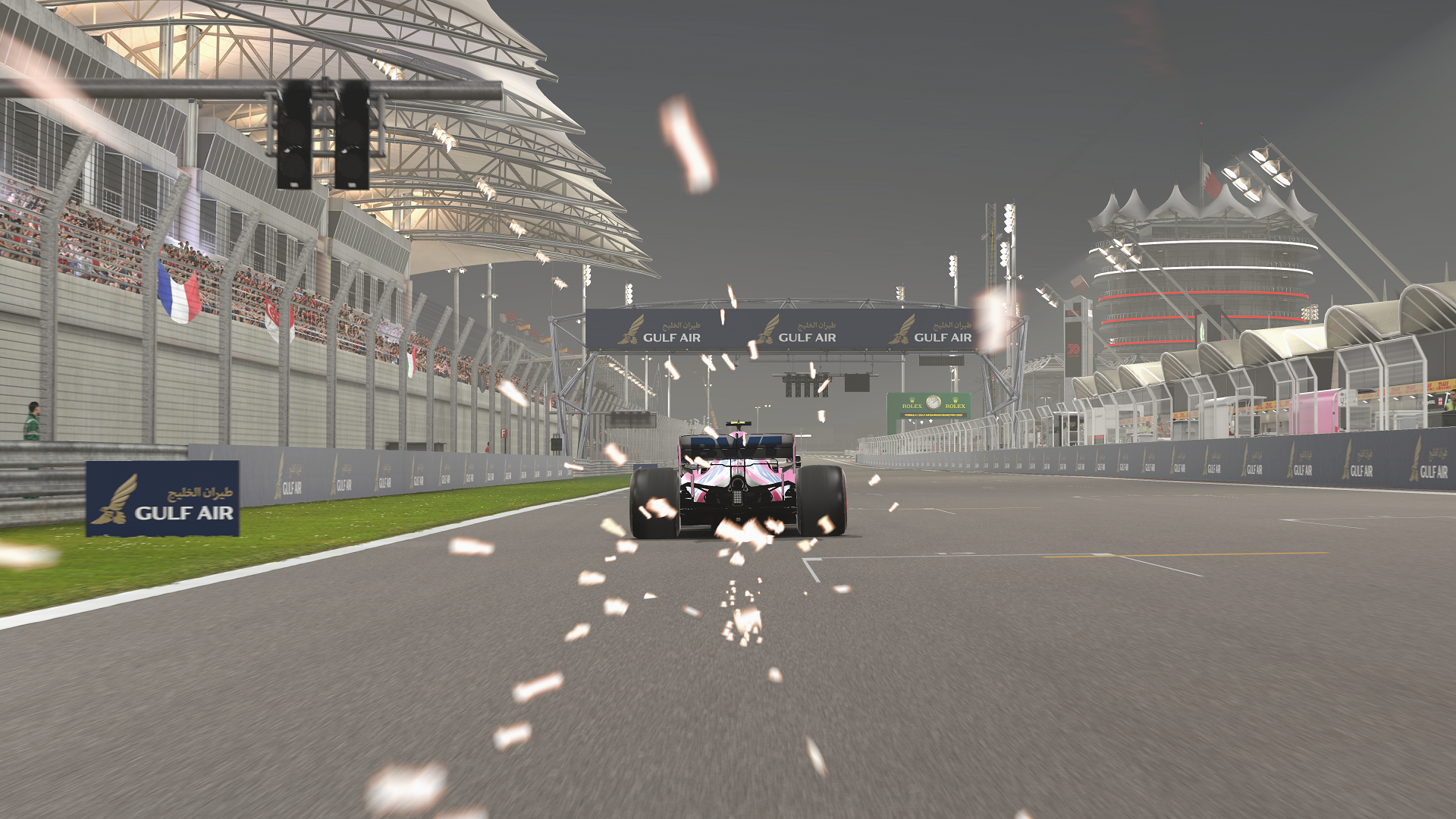  F1 2020 Video Game Bahrain Racing Point Sparkles
