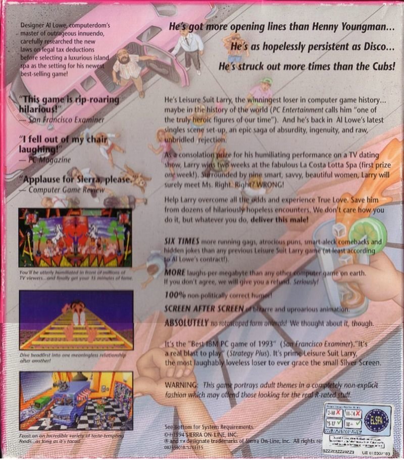 video game Leisure Suit Larry VI: Shape Up or Slip Out! (1994) Image