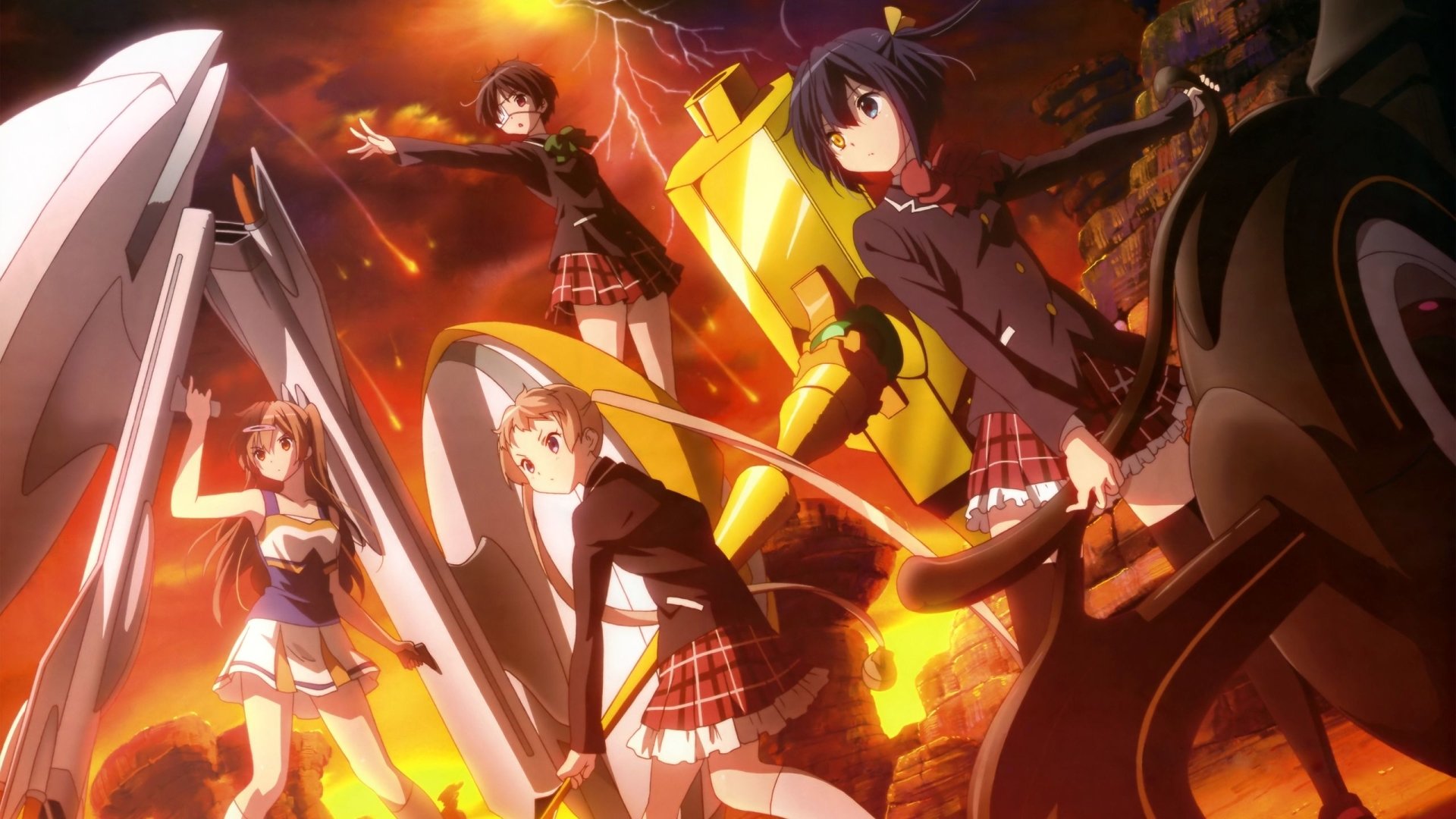 Shinka Nibutani Kumin Tsuyuri heterochromia Sanae Dekomori Rikka Takanashi Love Chunibyo & Other Delusions Anime Image