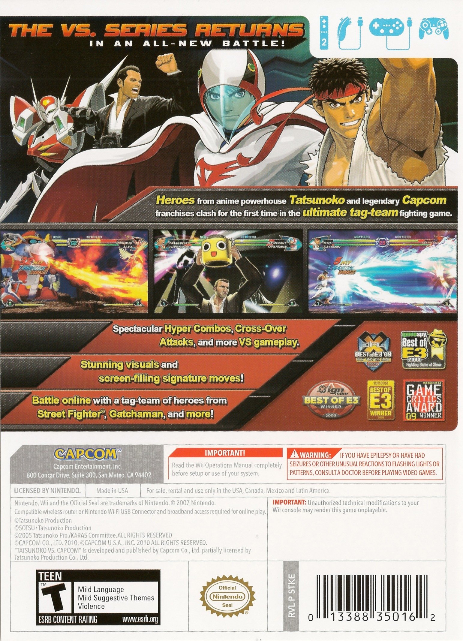 video game Tatsunoko vs. Capcom: Ultimate All-Stars Image