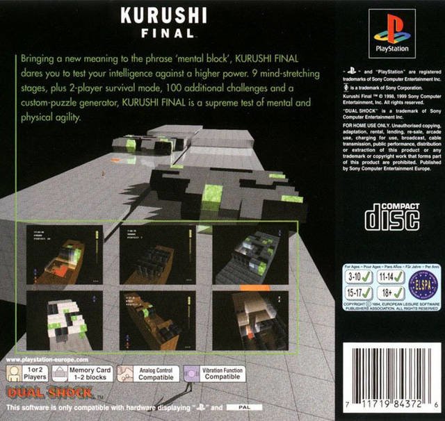 video game Kurushi Final: Mental Blocks Image