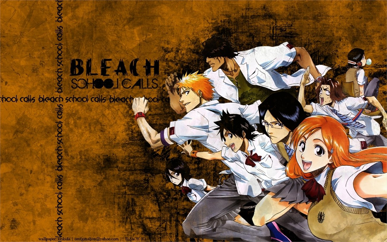 Orihime Inoue Uryu Ishida Tatsuki Arisawa Yasutora Sado Ichigo Kurosaki Anime Bleach Image