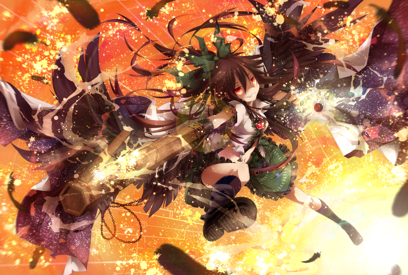 Utsuho Reiuji Anime Touhou Image