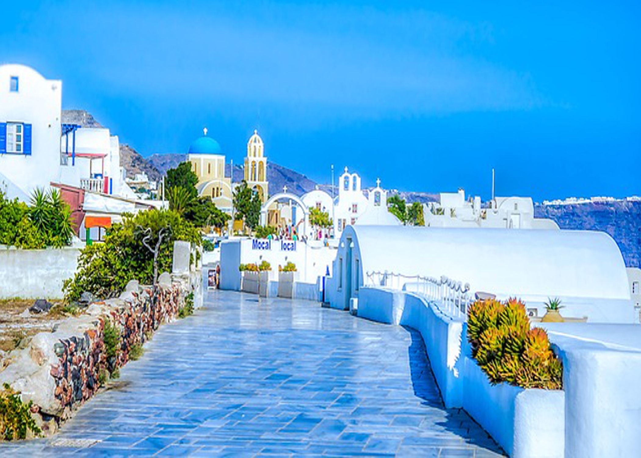 Fira Greece Picture Image Abyss