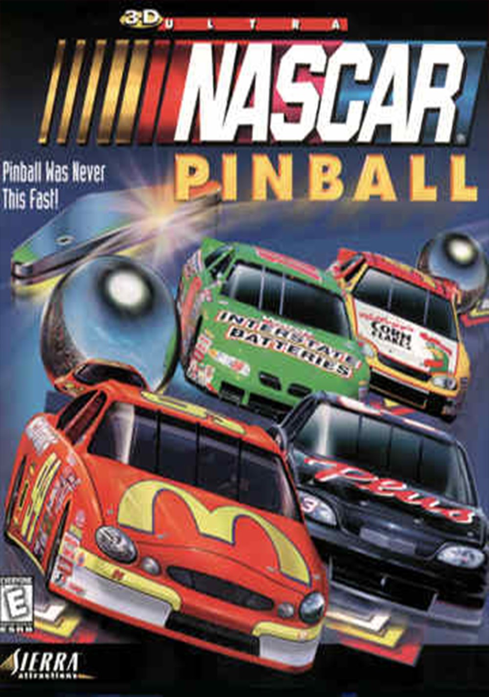 video game 3-D Ultra NASCAR Pinball Image