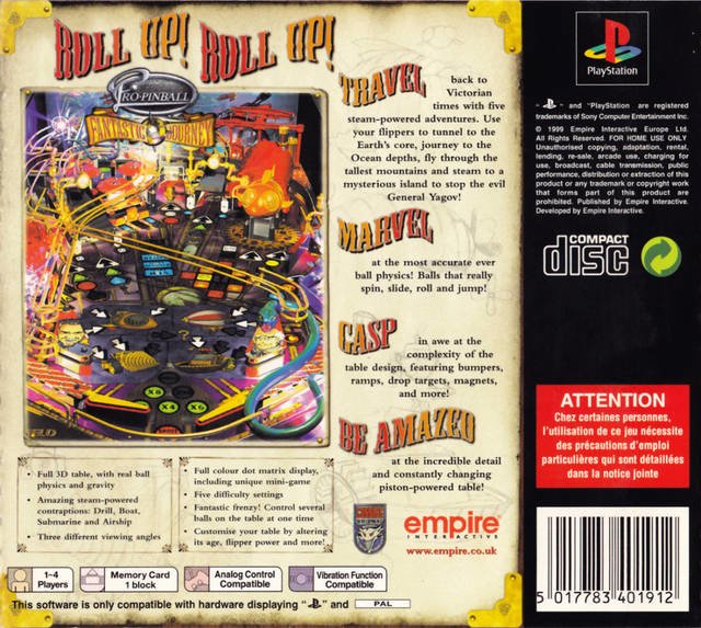 video game Pro Pinball: Fantastic Journey Image