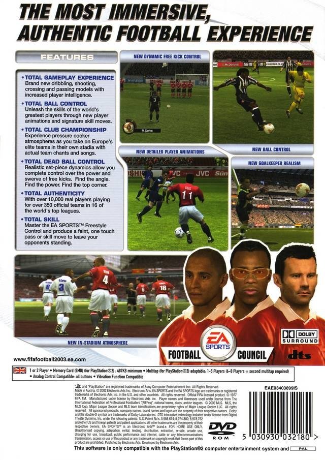 video game FIFA 2003 Image