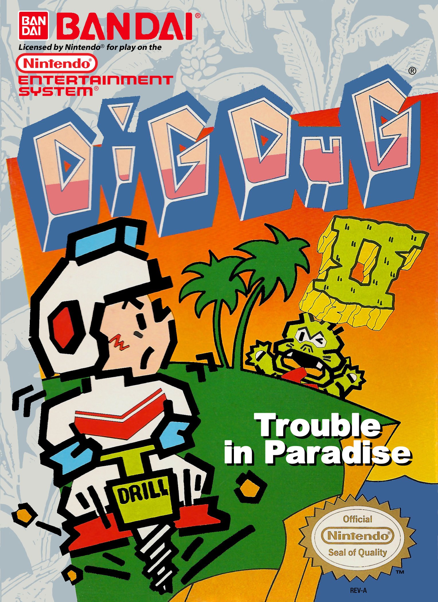 video game Dig Dug II: Trouble in Paradise Image