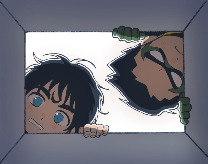 black hair Robin (DC Comics) Superboy Damian Wayne Jon Kent Comic Super-Sons Image