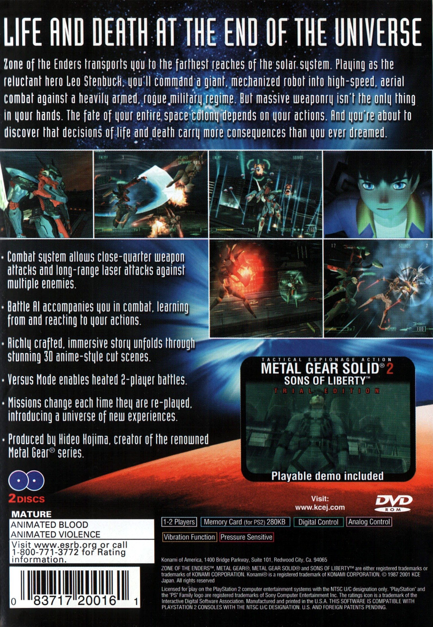 video game Zone Of The Enders Image