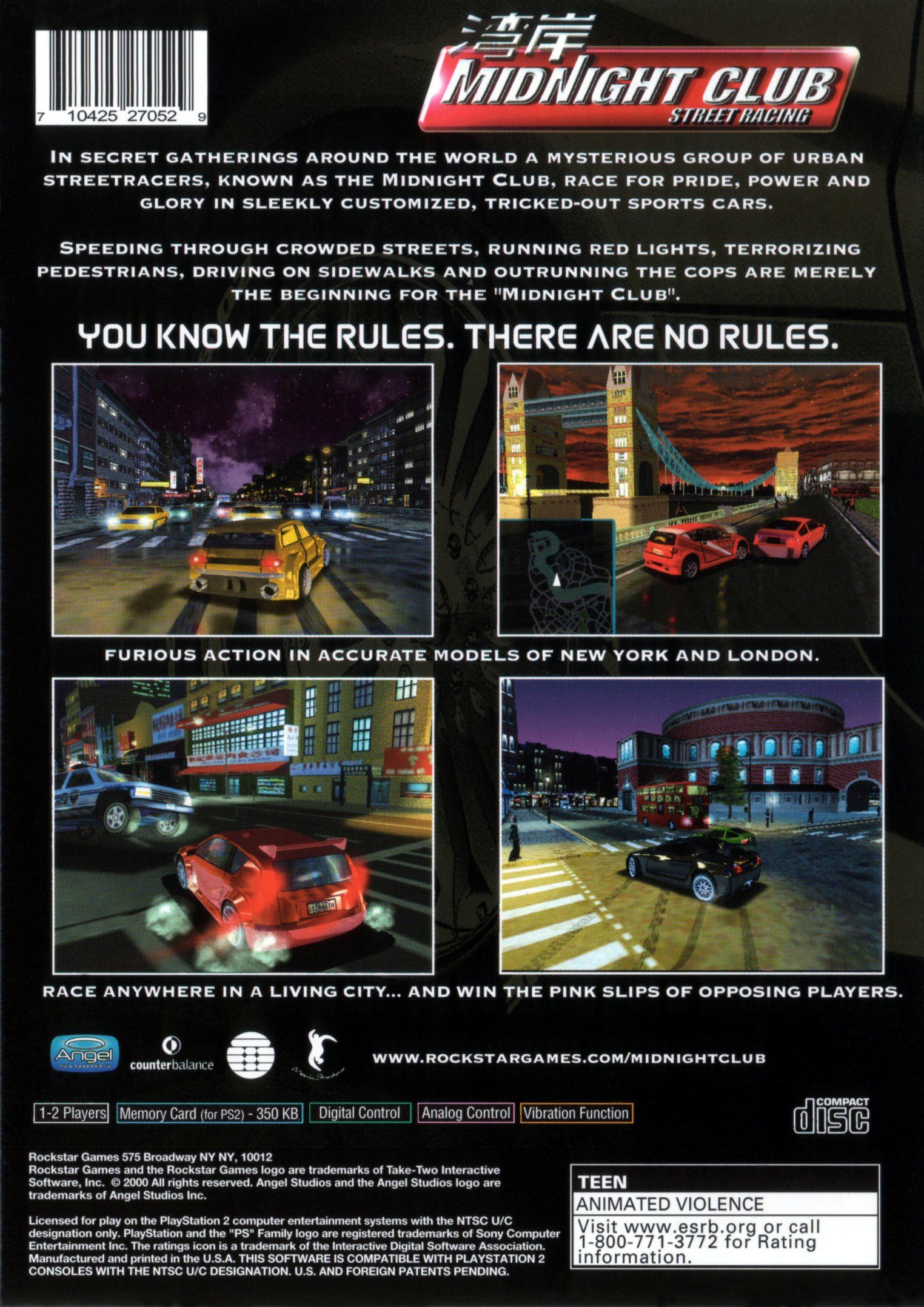 video game Midnight Club: Street Racing Image