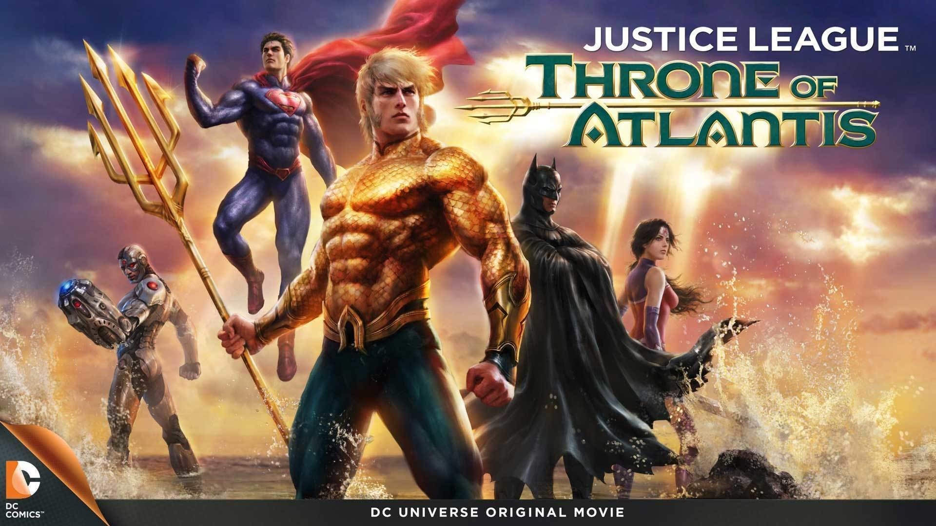 Diana Prince Arthur Curry Justice League Wonder Woman Cyborg (DC Comics) Batman Superman Aquaman movie Justice League: Throne of Atlantis Image