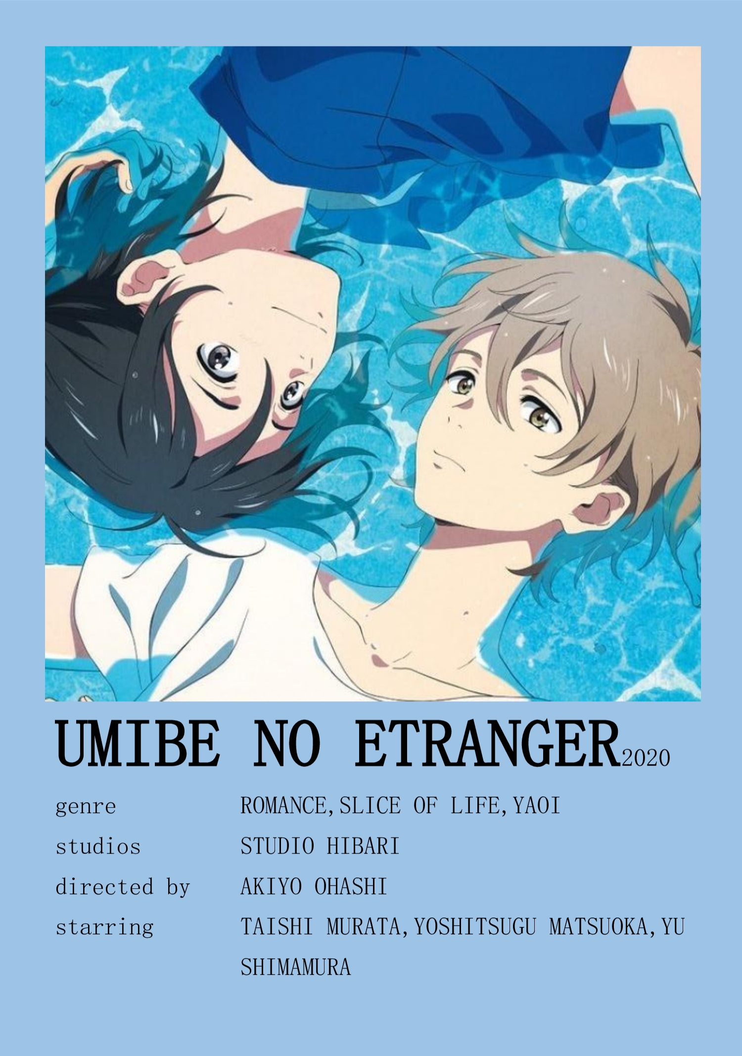 Umibe No Etranger Minimalist Poster Image Id Image Abyss