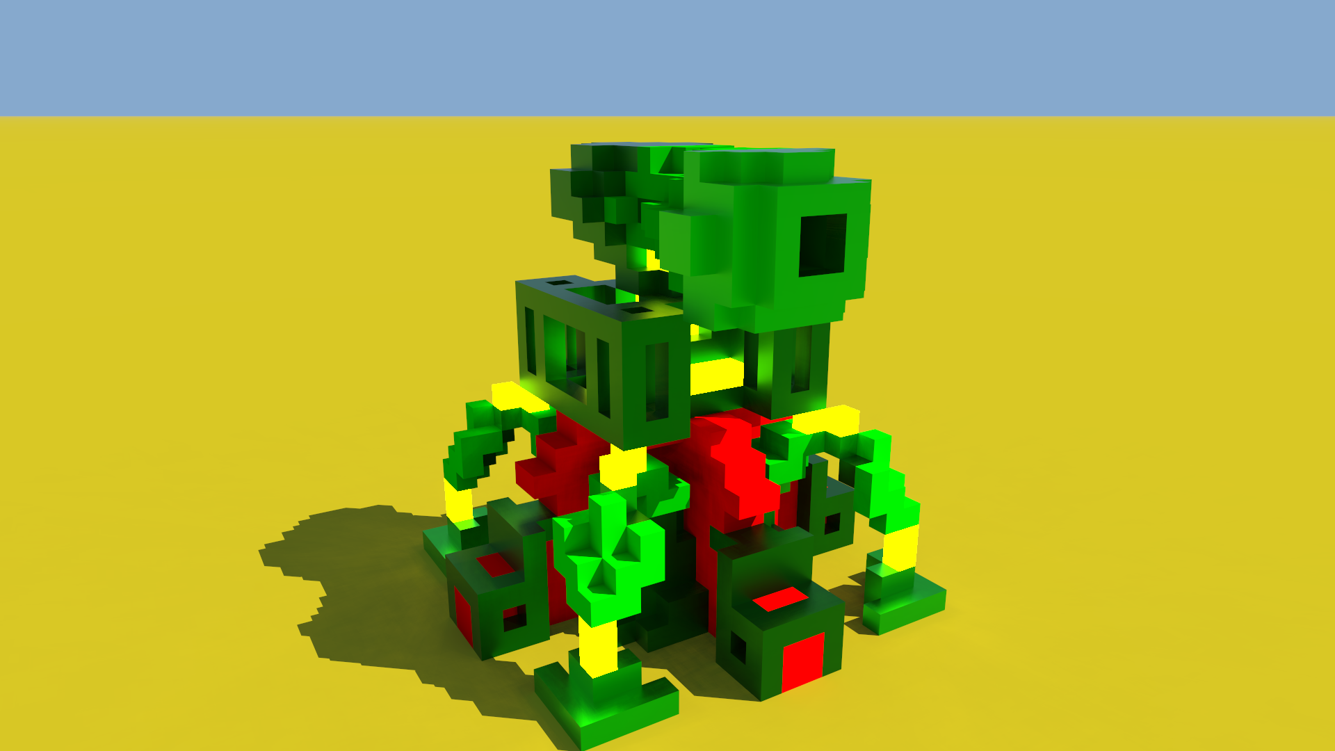It's a turret made using voxels. by Mastaan