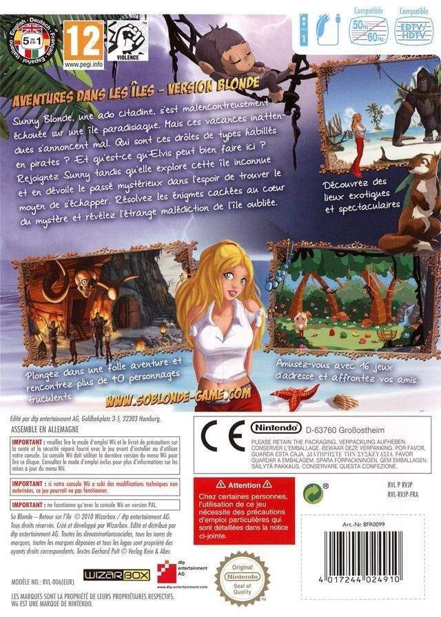 video game So Blonde: Back to the Island Image