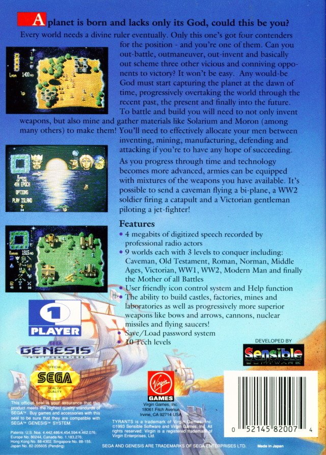 video game Tyrants: Fight Through Time Image