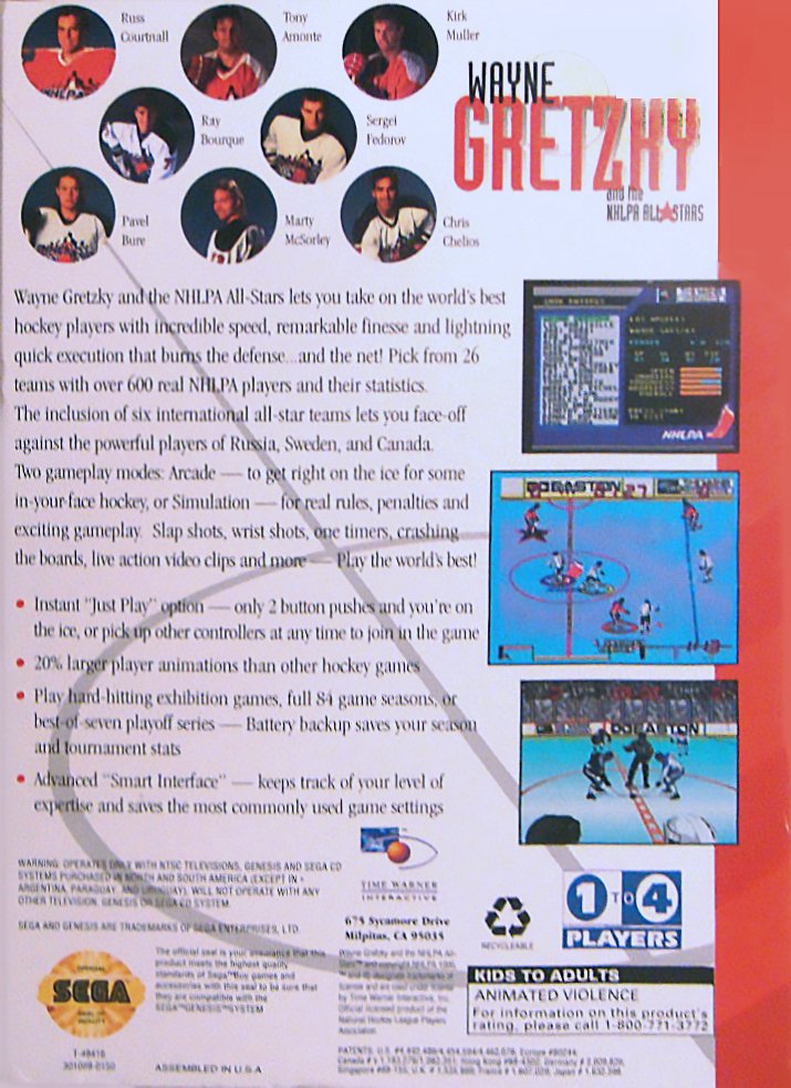 video game Wayne Gretzky and the NHLPA All-Stars Image