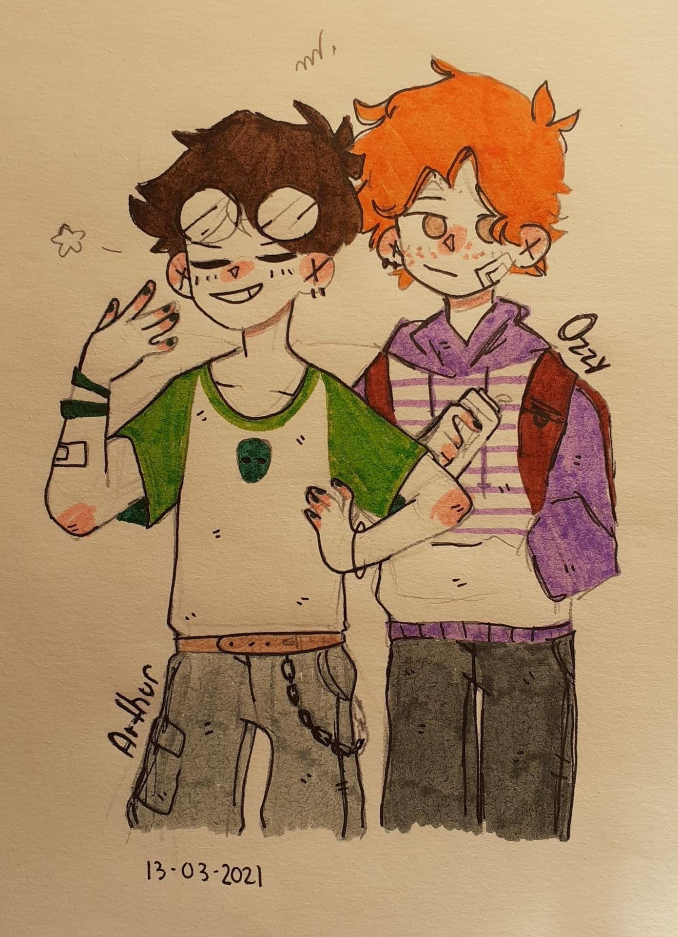  Oaaf = Ozzy and Arthur's friendship by hiney-bee05