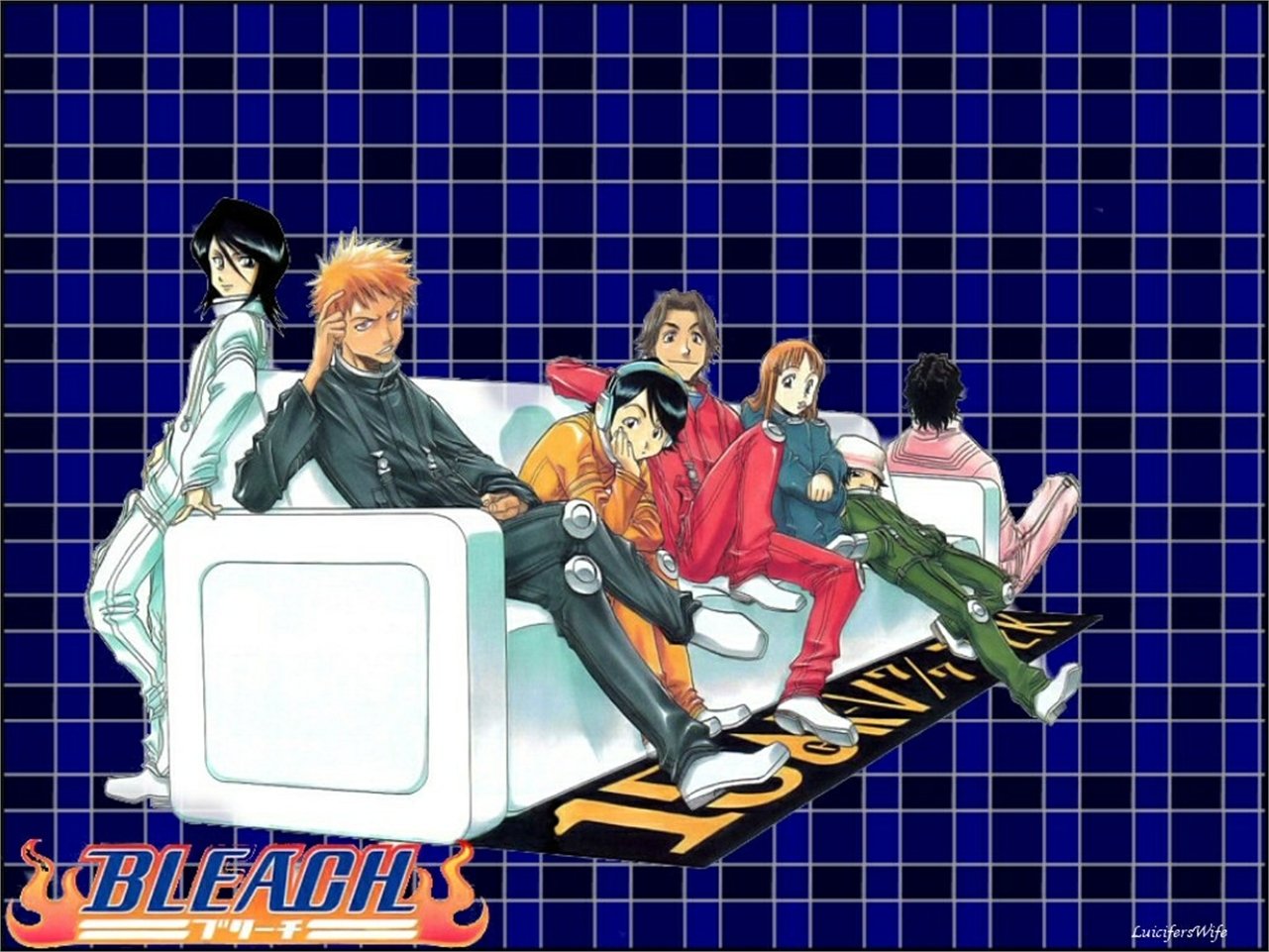 Mizuiro Kojima Keigo Asano Yasutora Sado Orihime Inoue Ichigo Kurosaki Rukia Kuchiki Anime Bleach Image