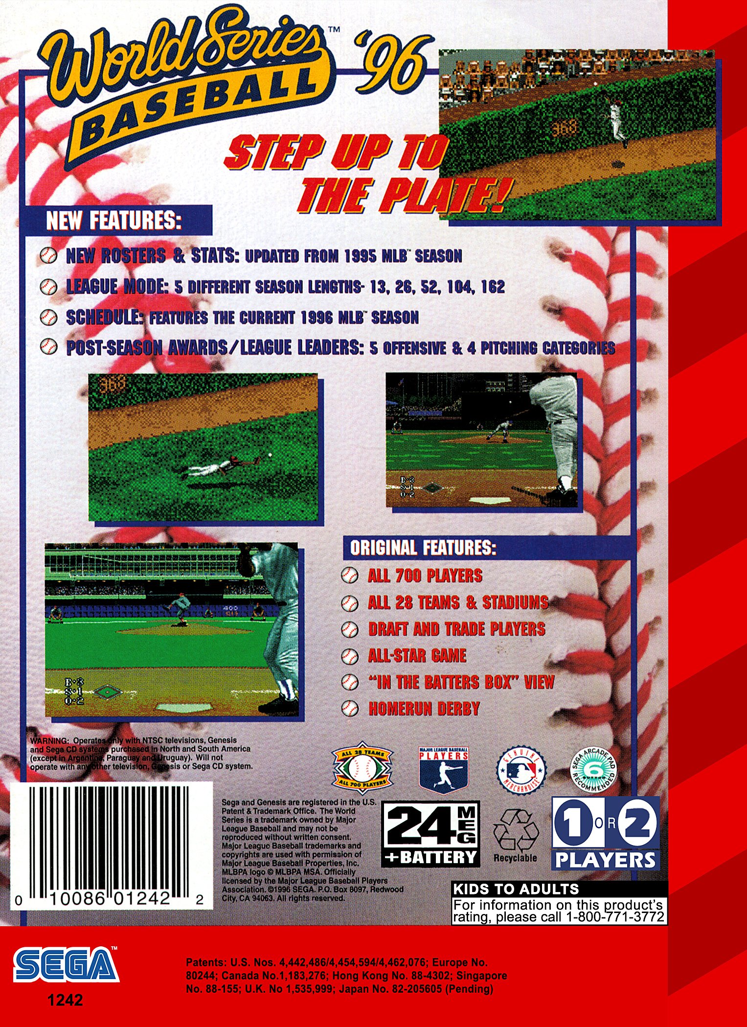 video game World Series Baseball '96 Image