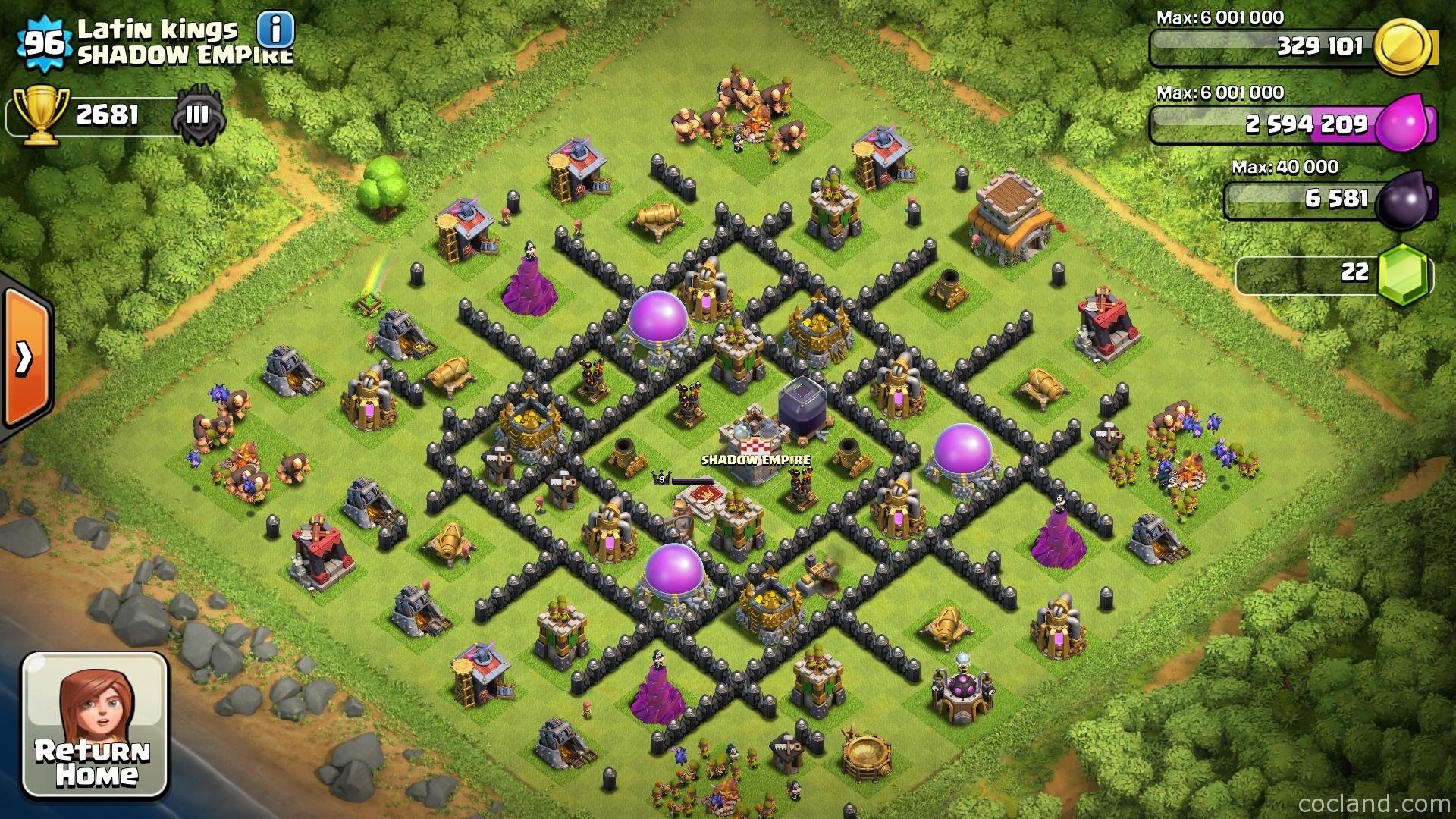 video game Clash of Clans game layout village design strategy game Image